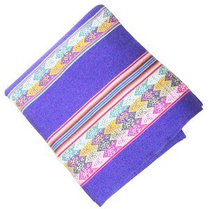 NWT Purple Tapestry Throw Blanket Manta from Peru